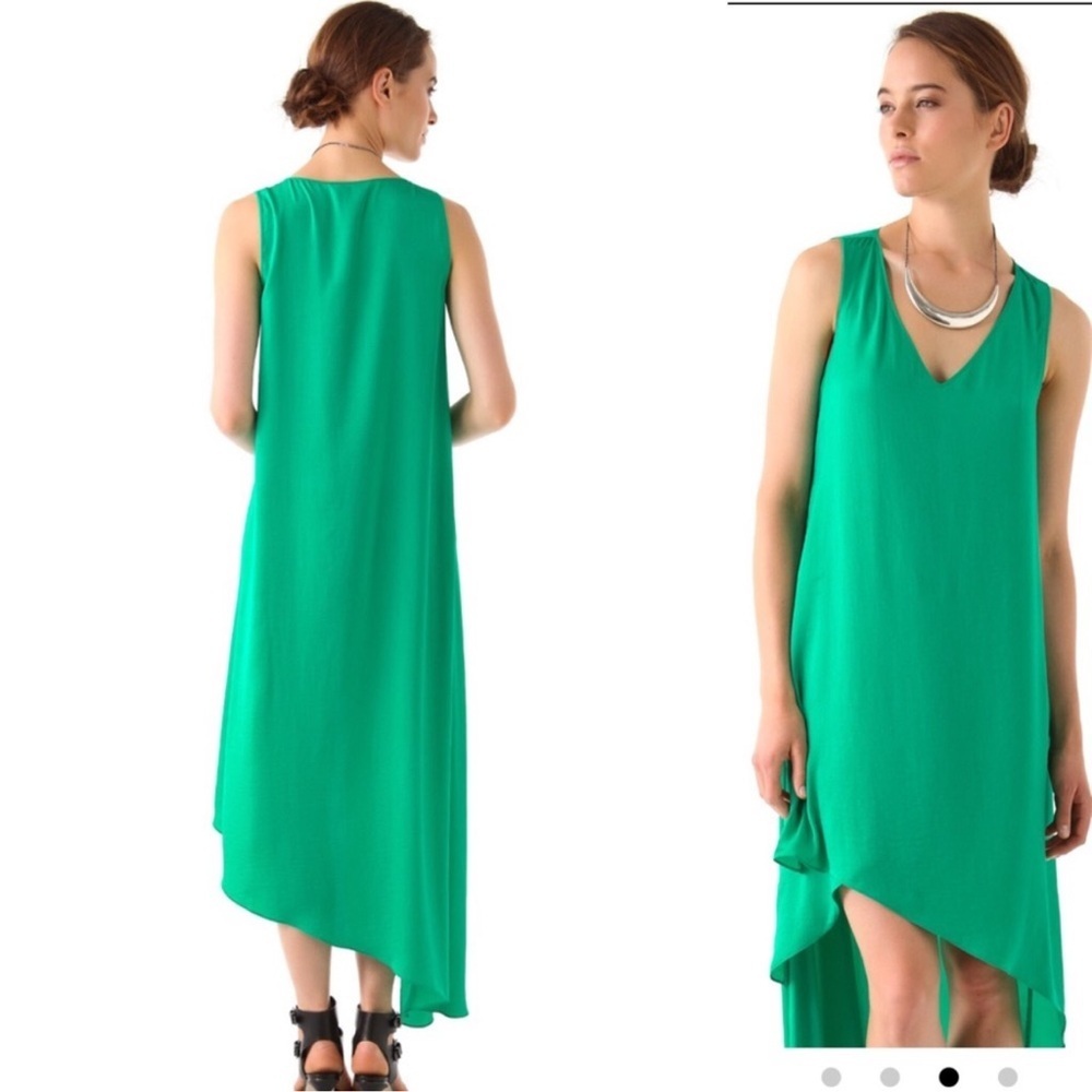 NWT BCBG MaxAzria Avery Green High Low Tank Dress XS fits sizes 4-8